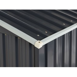 Domek narzędziowy AOSTA Metal 270 cm 105 cm Czarny