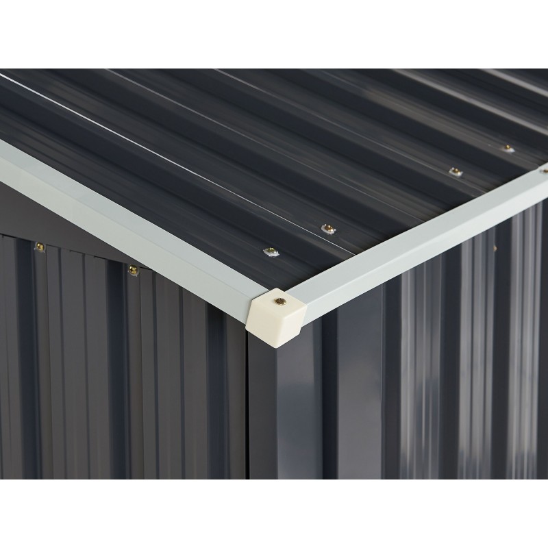 Domek narzędziowy AOSTA Metal 270 cm 105 cm Czarny