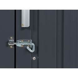 Domek narzędziowy AOSTA Metal 270 cm 105 cm Czarny