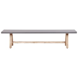 Zestaw ogrodowy z ławkami dla 6 osób TONNARE Beton Szary