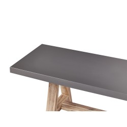 Zestaw ogrodowy z ławkami dla 6 osób TONNARE Beton Szary