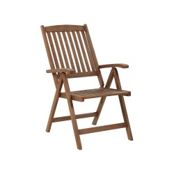 Zestaw mebli balkonowych z poduszkami Składane AMANTEA Drewno Beżowoszary