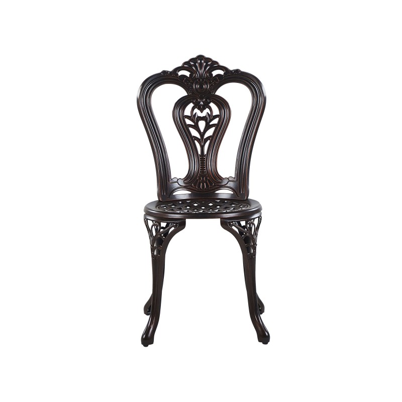 Zestaw mebli balkonowych BOVINO Metal Ciemnobrązowy