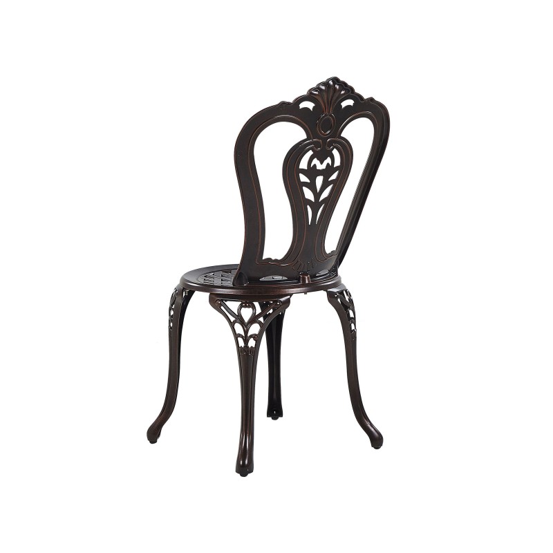 Zestaw mebli balkonowych BOVINO Metal Ciemnobrązowy