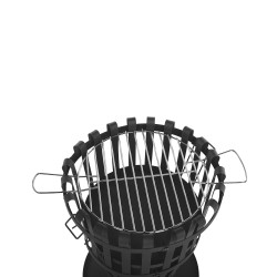 Palenisko ogrodowe z grillem PULO Metal Czarny