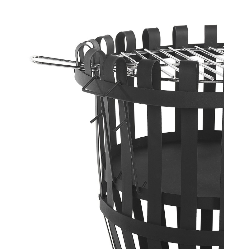 Palenisko ogrodowe z grillem PULO Metal Czarny