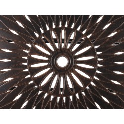 Zestaw ogrodowy dla 6 osób LIZZANO z poduszkami Metal Ciemnobrązowy