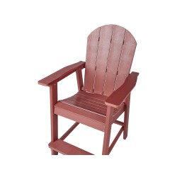 Zestaw mebli balkonowych ADIRONDACK Czerwony