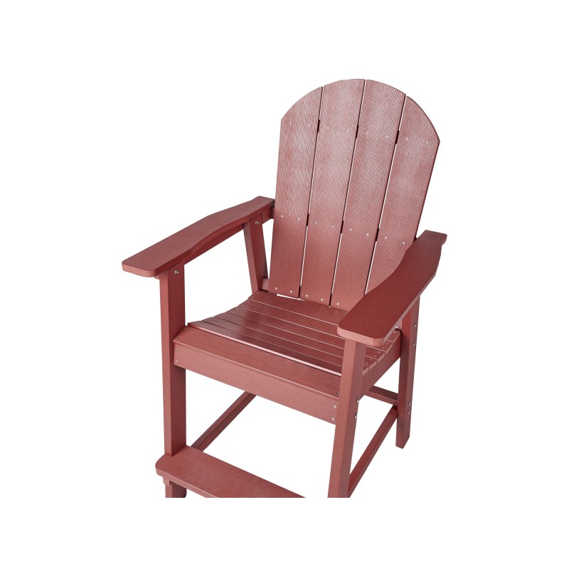 Zestaw mebli balkonowych ADIRONDACK Czerwony