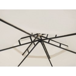 Pawilon ogrodowy PORTEL Metal 350 cm 350 cm Beżowy