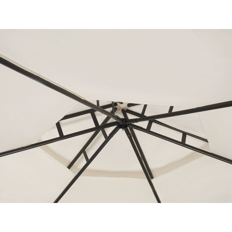 Pawilon ogrodowy PORTEL Metal 350 cm 350 cm Beżowy