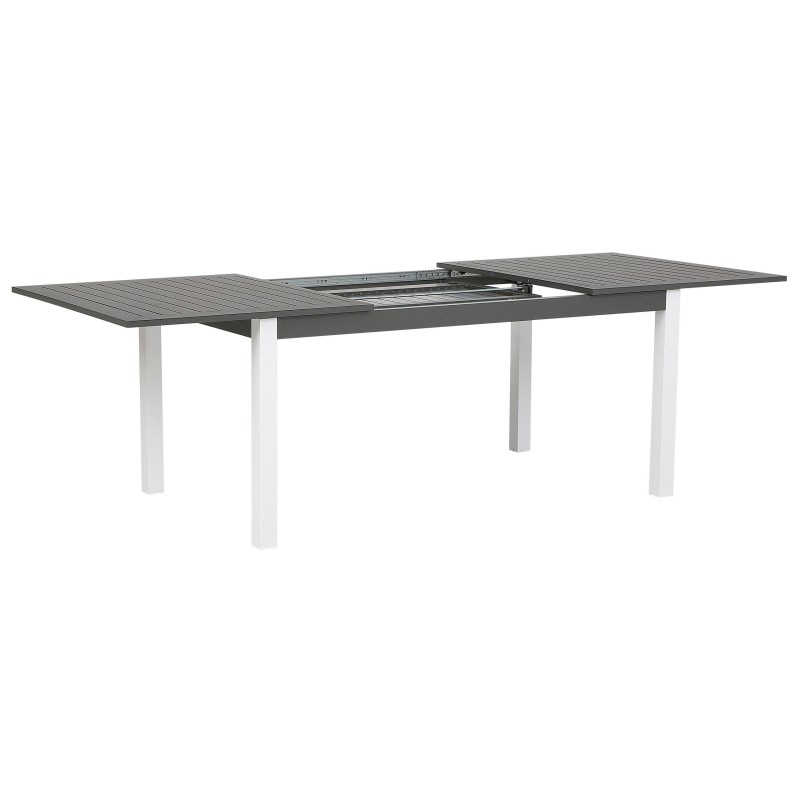 Zestaw ogrodowy dla 8 osób PANCOLE z poduszkami Metal Szary