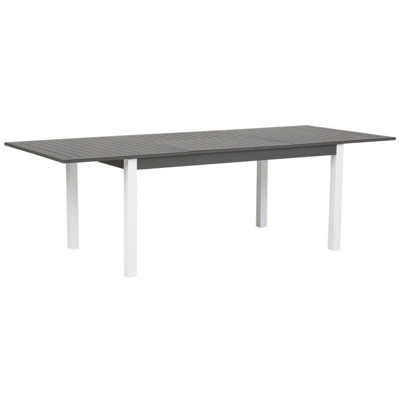 Zestaw ogrodowy dla 8 osób PANCOLE z poduszkami Metal Szary