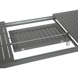 Zestaw ogrodowy dla 8 osób PANCOLE z poduszkami Metal Szary