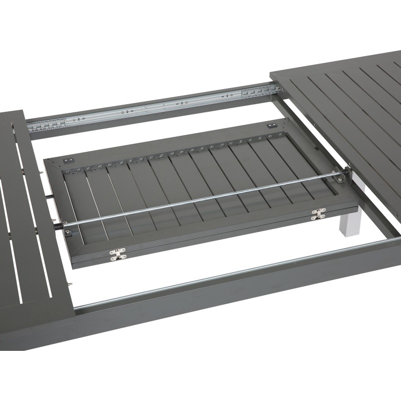 Zestaw ogrodowy dla 8 osób PANCOLE z poduszkami Metal Szary