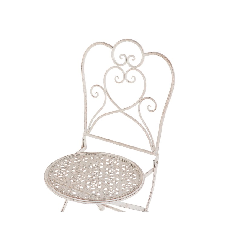 Zestaw mebli balkonowych Składane TRIESTE Metal Jasnobeżowy