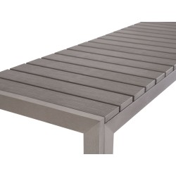 Zestaw ogrodowy z ławkami dla 6 osób NARDO Szary