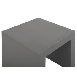 Zestaw ogrodowy ze stołkami dla 4 osób OLBIA/TARANTO Beton Szary