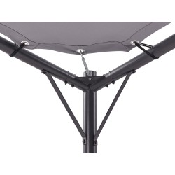 Pawilon ogrodowy AVENTINE Metal 300 cm 300 cm Szary