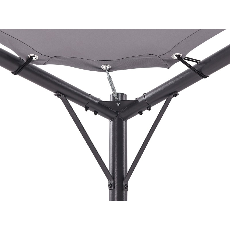Pawilon ogrodowy AVENTINE Metal 300 cm 300 cm Szary
