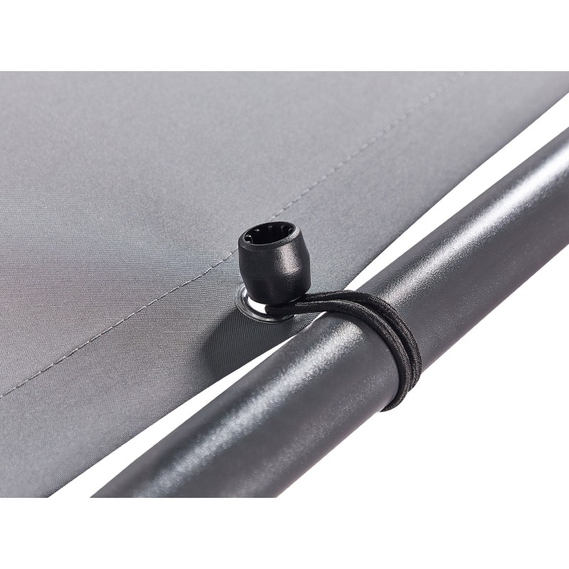 Pawilon ogrodowy AVENTINE Metal 300 cm 300 cm Szary