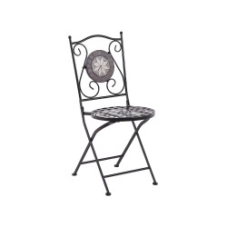 Zestaw mebli balkonowych Składane CARIATI Metal Czarny