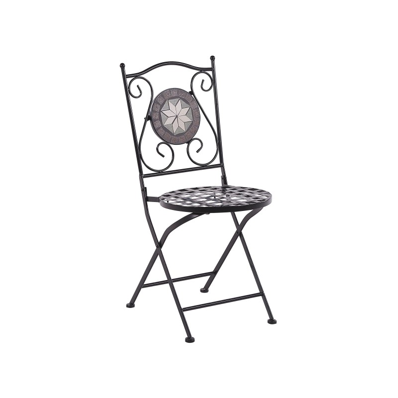 Zestaw mebli balkonowych Składane CARIATI Metal Czarny