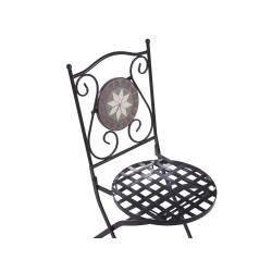 Zestaw mebli balkonowych Składane CARIATI Metal Czarny