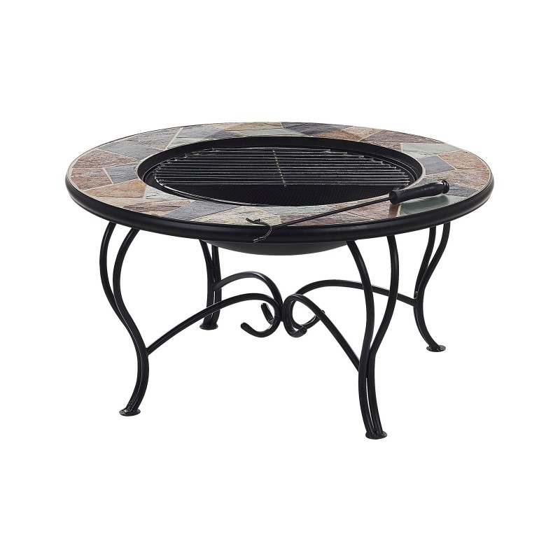 Palenisko ogrodowe z grillem EREBUS Metal Czarny