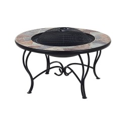 Palenisko ogrodowe z grillem EREBUS Metal Czarny