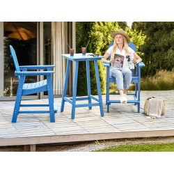 Zestaw mebli balkonowych ADIRONDACK Niebieski