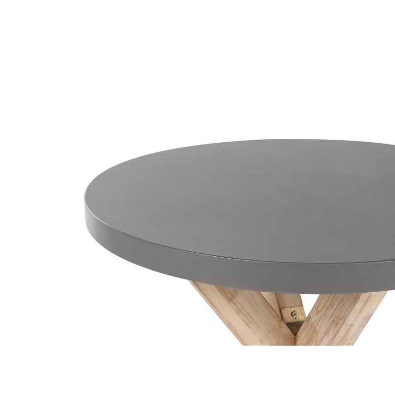 Zestaw ogrodowy ze stołkami dla 4 osób OLBIA Beton Szary