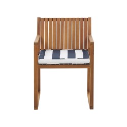 Zestaw ogrodowy dla 8 osób SASSARI z poduszkami Drewno akacjowe Granatowy