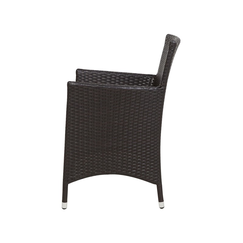 Zestaw ogrodowy dla 8 osób ITALY z poduszkami Technorattan Brązowy