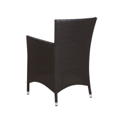 Zestaw ogrodowy dla 8 osób ITALY z poduszkami Technorattan Brązowy