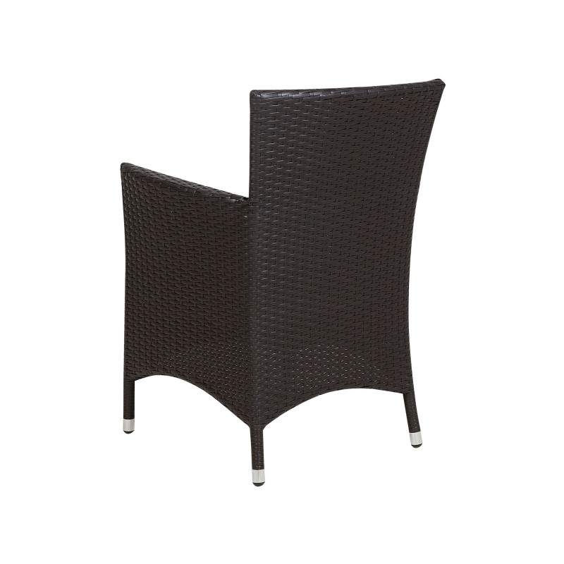 Zestaw ogrodowy dla 8 osób ITALY z poduszkami Technorattan Brązowy