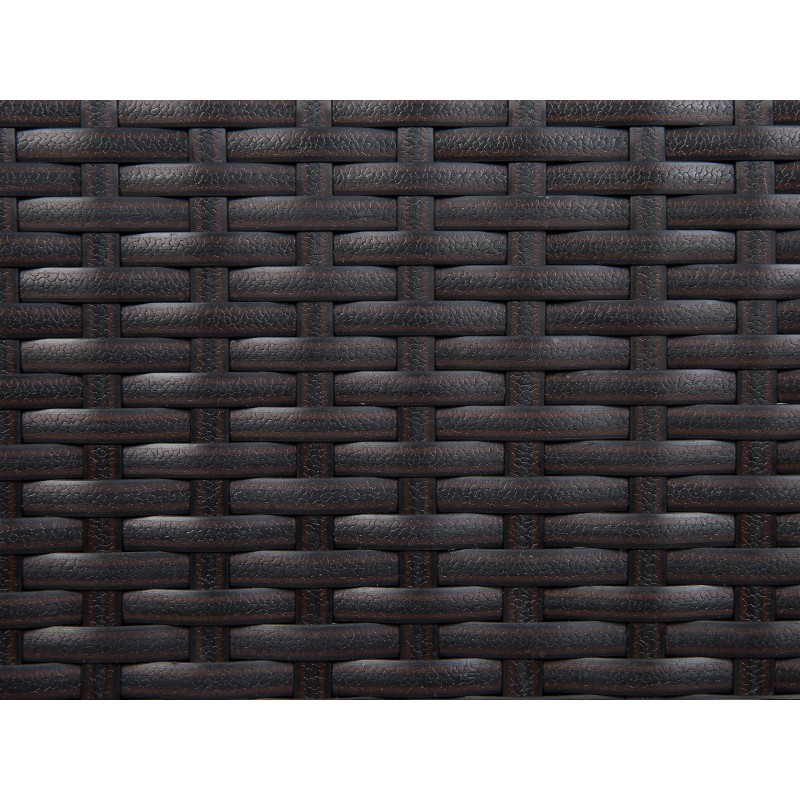 Zestaw ogrodowy dla 8 osób ITALY z poduszkami Technorattan Brązowy