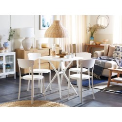 Zestaw: stół ogrodowy z 4 krzesłami SERSALE/VIESTE Biały