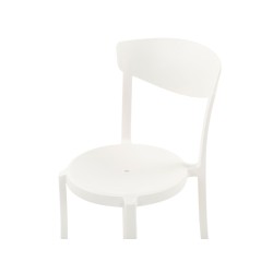 Zestaw: stół ogrodowy z 4 krzesłami SERSALE/VIESTE Biały