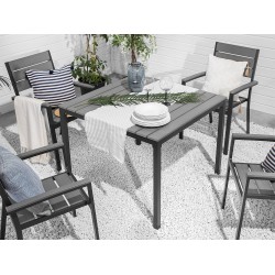 Zestaw ogrodowy dla 4 osób PRATO Szary