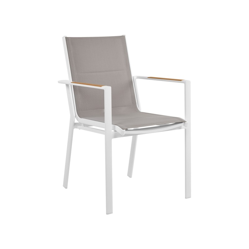 Zestaw ogrodowy dla 4 osób MALETTO/BUSSETO Metal Efekt marmuru Szary