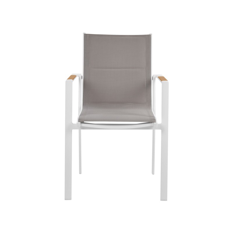 Zestaw ogrodowy dla 4 osób MALETTO/BUSSETO Metal Efekt marmuru Szary