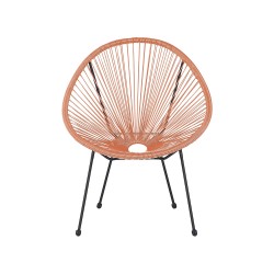 Zestaw mebli balkonowych ACAPULCO II Technorattan Pomarańczowy