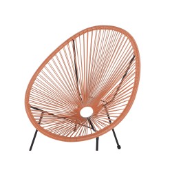 Zestaw mebli balkonowych ACAPULCO II Technorattan Pomarańczowy