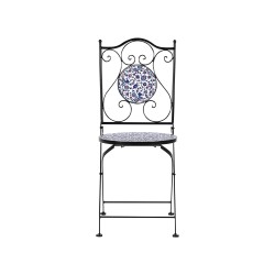 Zestaw mebli balkonowych Składane CAMPRENA Metal Czarny