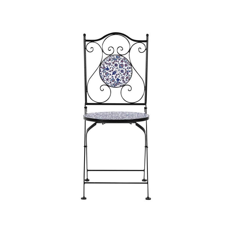 Zestaw mebli balkonowych Składane CAMPRENA Metal Czarny