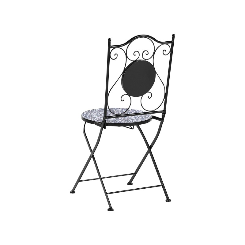 Zestaw mebli balkonowych Składane CAMPRENA Metal Czarny