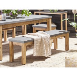 Zestaw ogrodowy z ławkami dla 6 osób OSTUNI Beton Szary