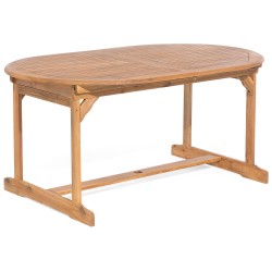 Zestaw ogrodowy dla 8 osób MAUI z poduszkami Drewno akacjowe Niebieski