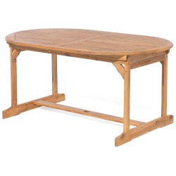 Zestaw ogrodowy dla 8 osób MAUI z poduszkami Drewno akacjowe Niebieski